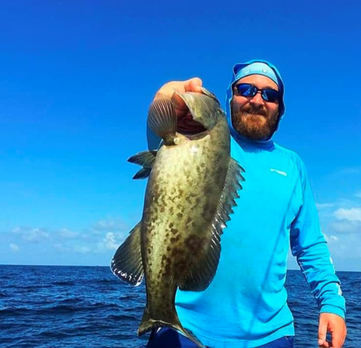 Catching grouper in Pensacola